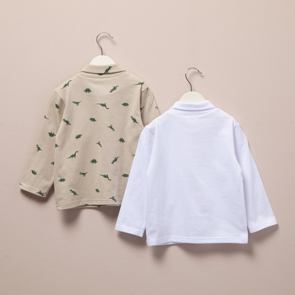 YAMP - Pack 2 Buzos Cafarena Yamp Manga Larga Algodón Estampado Bebé Niño