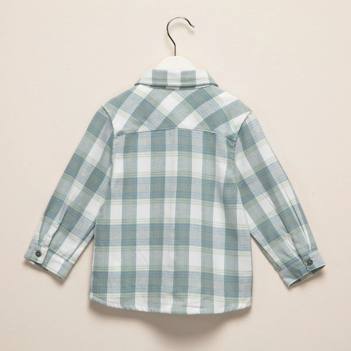 YAMP - Camisa a Cuadros Yamp Bebé Niño Manga Larga Algodón Casual