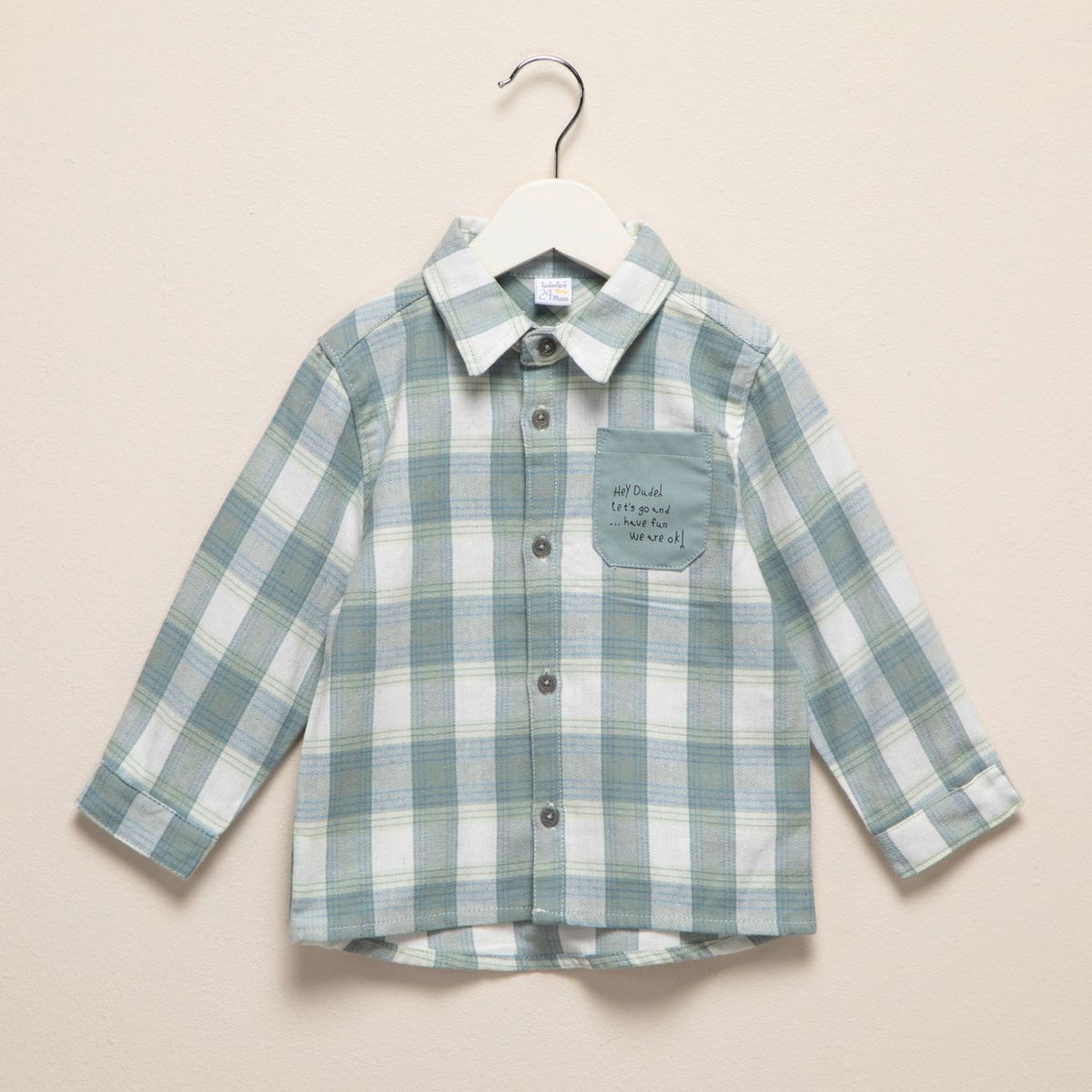 YAMP - Camisa a Cuadros Yamp Bebé Niño Manga Larga Algodón Casual