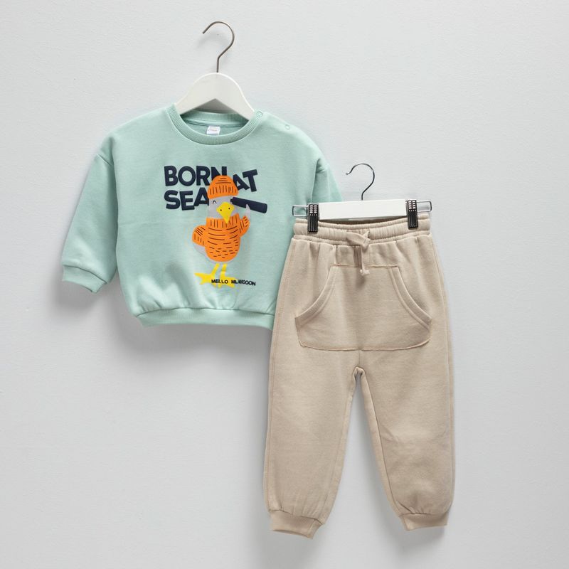 YAMP - Conjunto Polera Más Buzo Bebé Niño Yamp Algodón