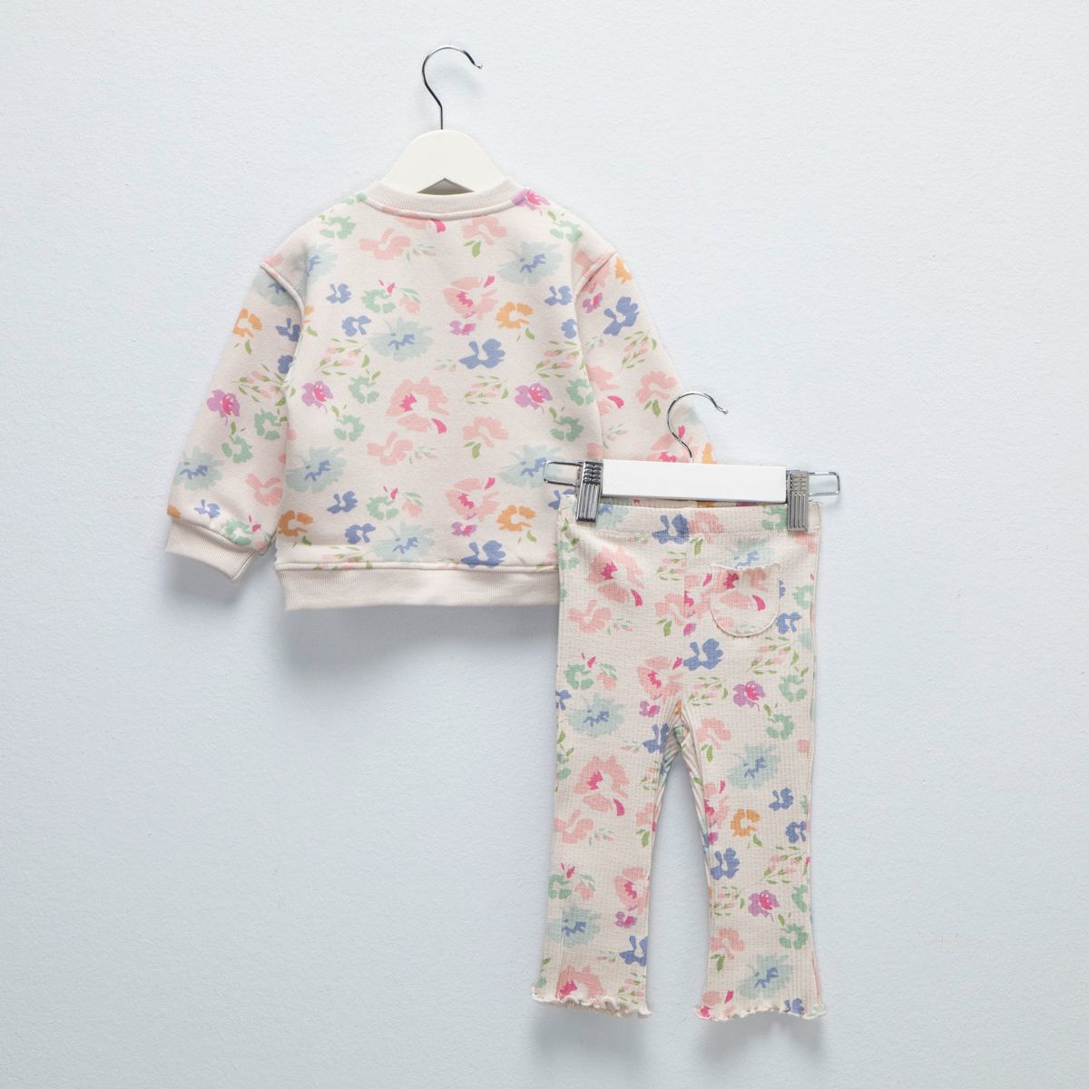 YAMP - Conjunto Yamp Polera y leggins Flare Algodón Bebé Niña Cerezas