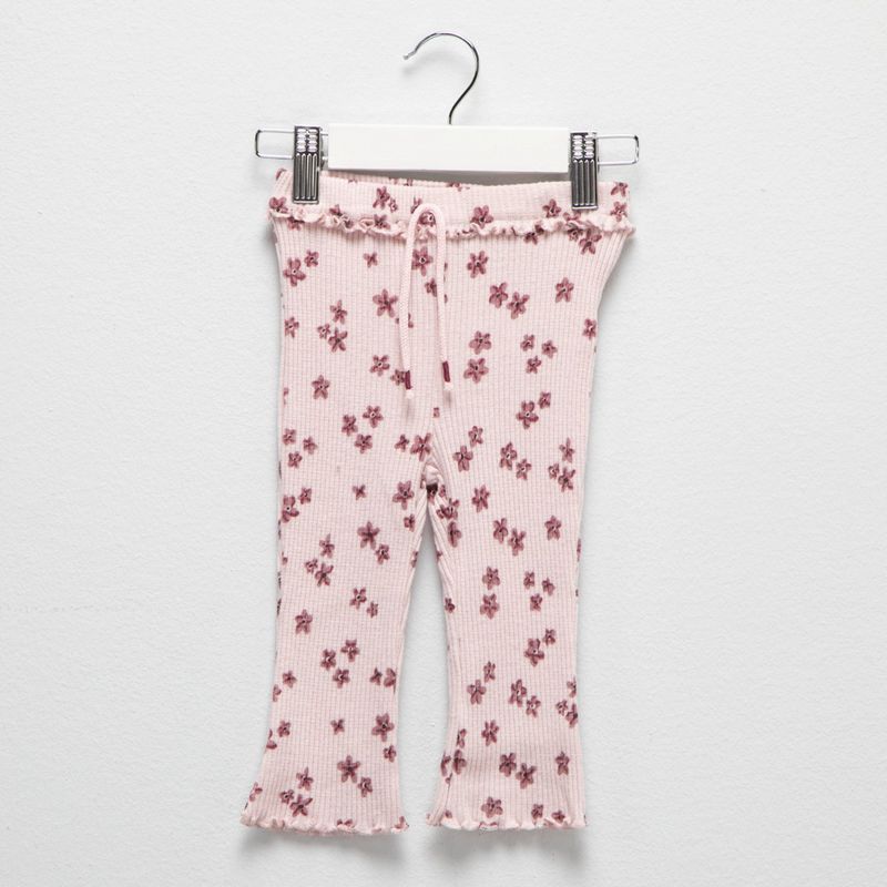 YAMP - Pantalón Yamp Casual Flare Bebé Niña Algodón Flores