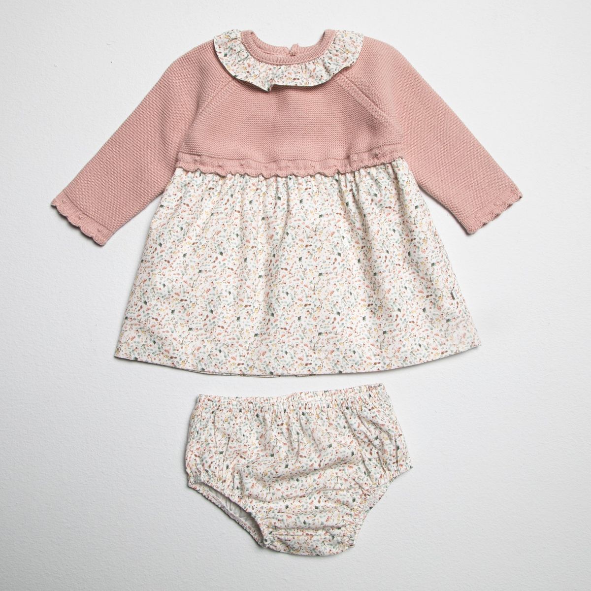 CONIGLIO - Vestido Algodón Coniglio Pack 2 Piezas Bebé Niña Manga Larga