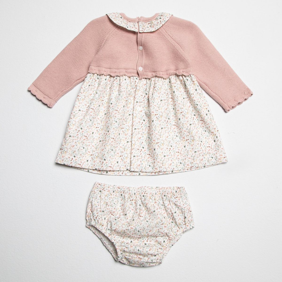 CONIGLIO - Vestido Algodón Coniglio Pack 2 Piezas Bebé Niña Manga Larga