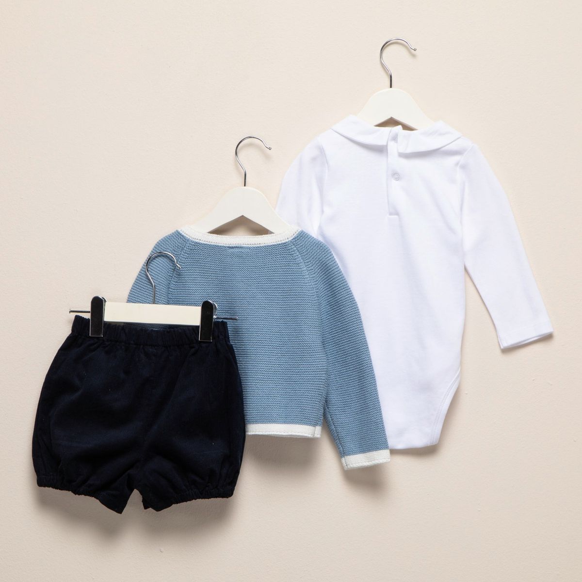 CONIGLIO - Conjunto Coniglio Casual Algodón Bebé Niño 3 Piezas