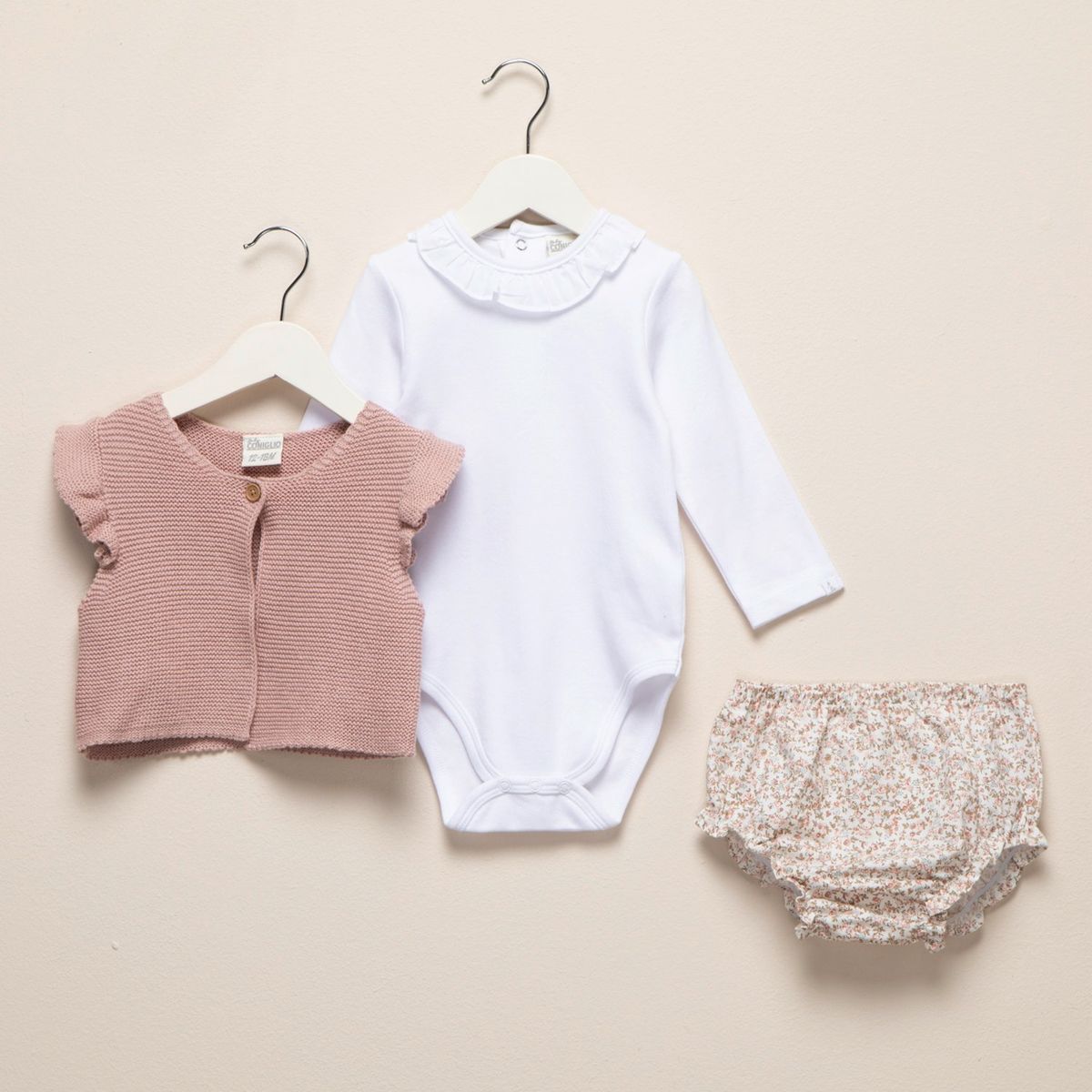 CONIGLIO - Body Algodón Coniglio Bebé Niña Blusa Suéter Calzón