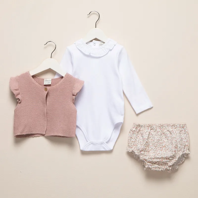 CONIGLIO - Body Algodón Coniglio Bebé Niña Blusa Suéter Calzón