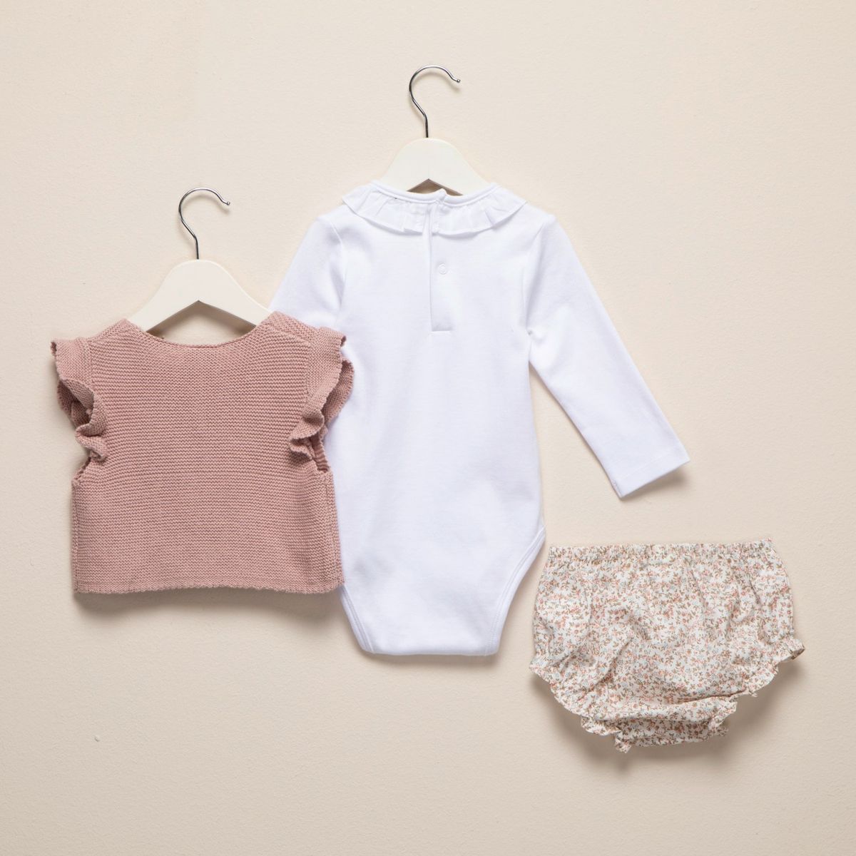 CONIGLIO - Body Algodón Coniglio Bebé Niña Blusa Suéter Calzón