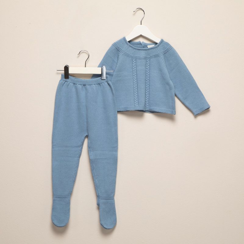 CONIGLIO - Conjunto Coniglio Algodón Bebé Niño 2 Piezas Chompa y Pantalón