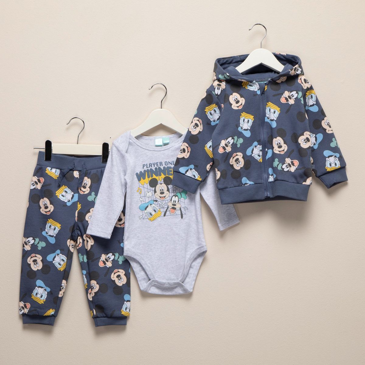 DISNEY - Conjunto Bebé Niño Algodón Mickey Mouse