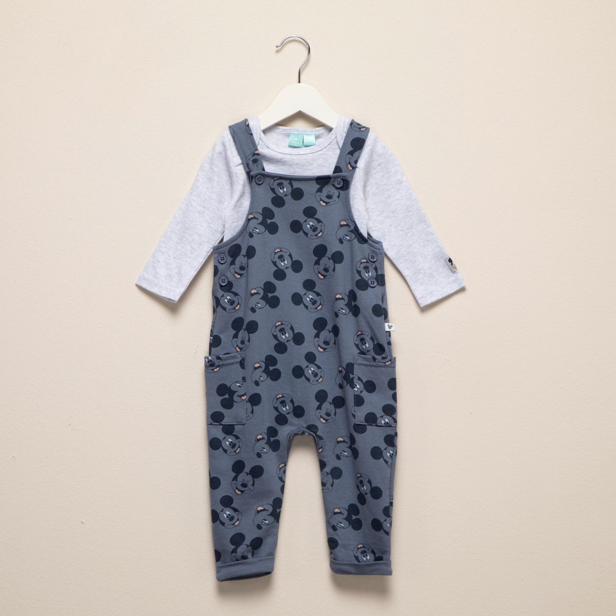 DISNEY - Enterizo Bebé Niño Algodón Mickey Mouse