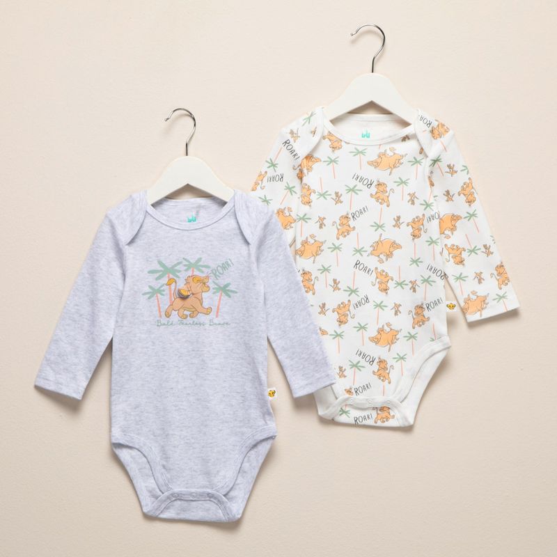 REY LEON - Body Bebé Niño Algodón Rey Leon