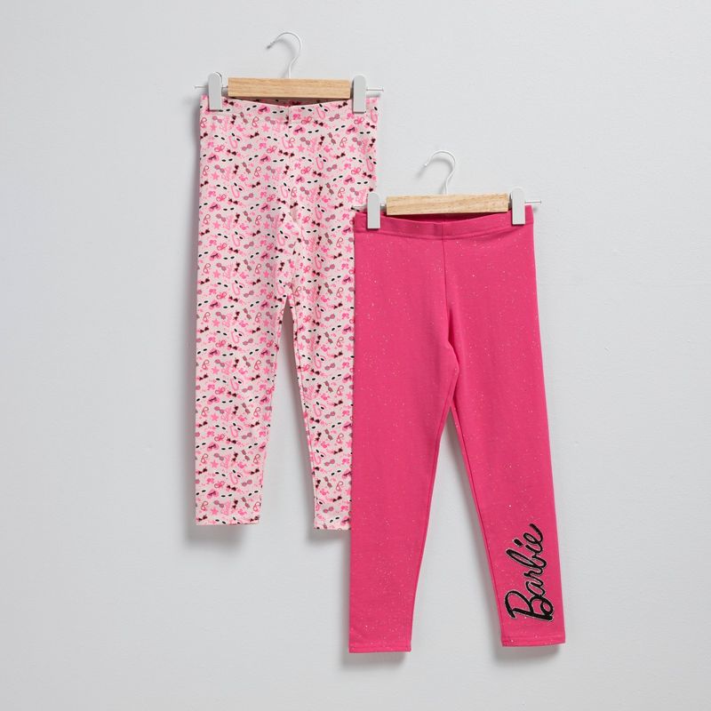 BARBIE - Calza Niña Pack X2 Algodón Barbie