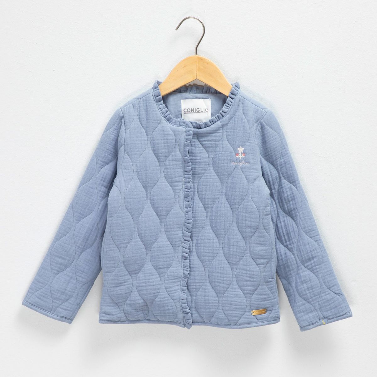 CONIGLIO - Casaca Algodón Coniglio Manga Larga Niña Azul