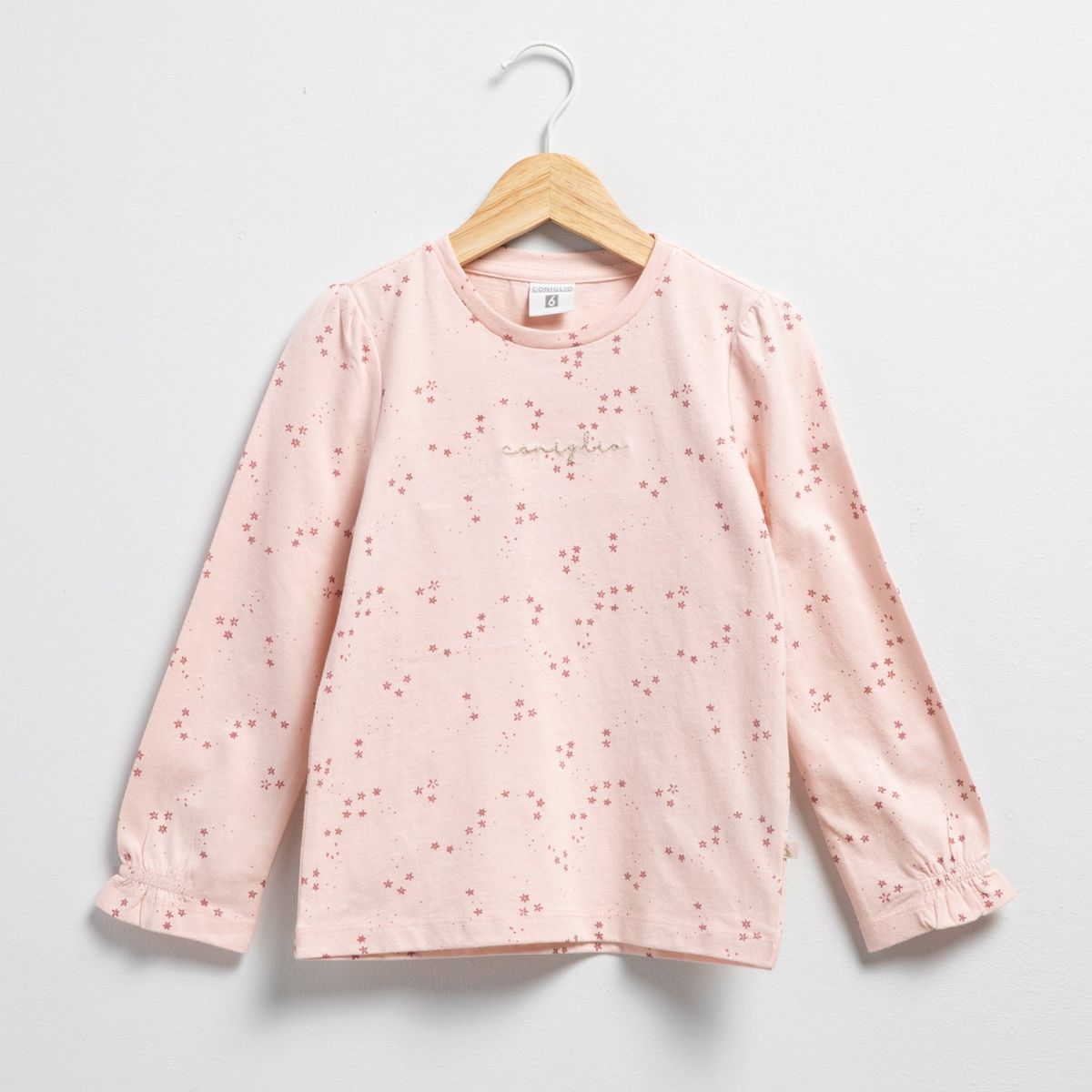 CONIGLIO - Polo Coniglio Algodón Manga Larga Estampado Floral Niña