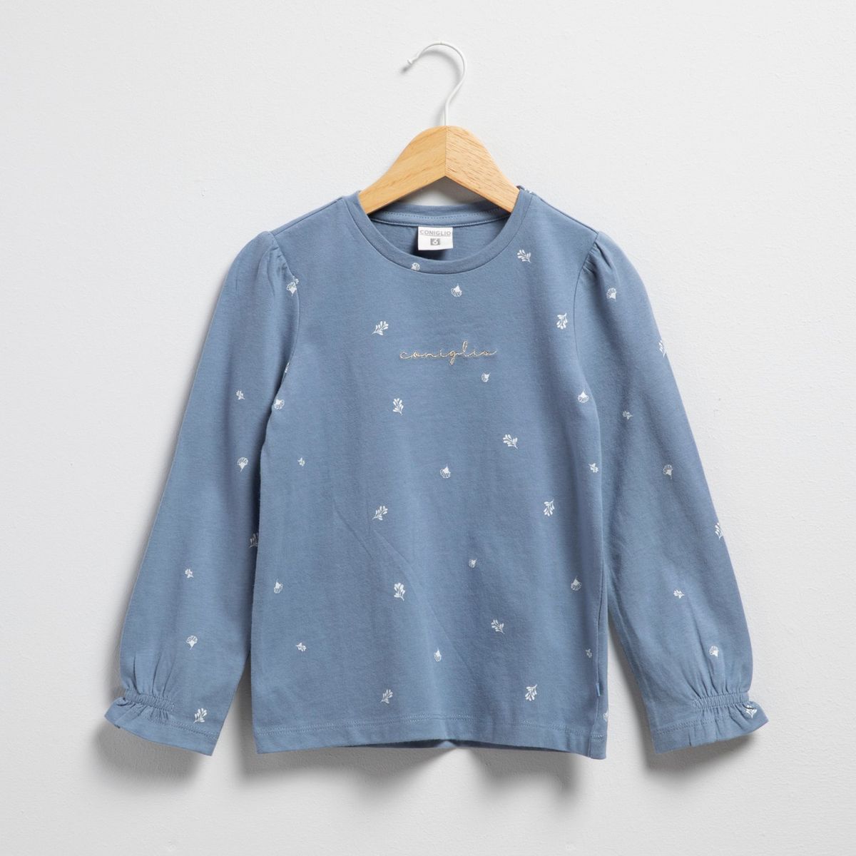 CONIGLIO - Polo Coniglio Algodón Manga Larga Estampado Floral Niña