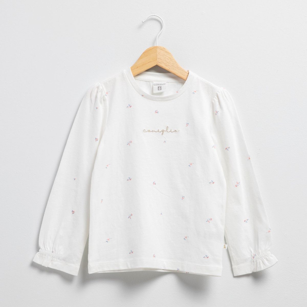 CONIGLIO - Polo Coniglio Algodón Manga Larga Estampado Floral Niña