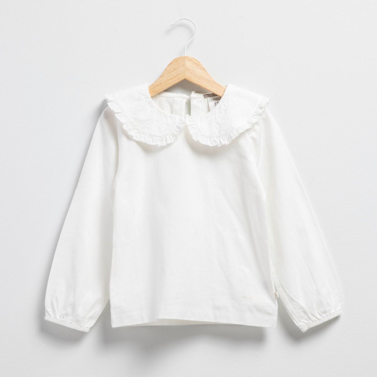 CONIGLIO - Polo Manga Larga Coniglio Cuello Decorado Niña Algodón
