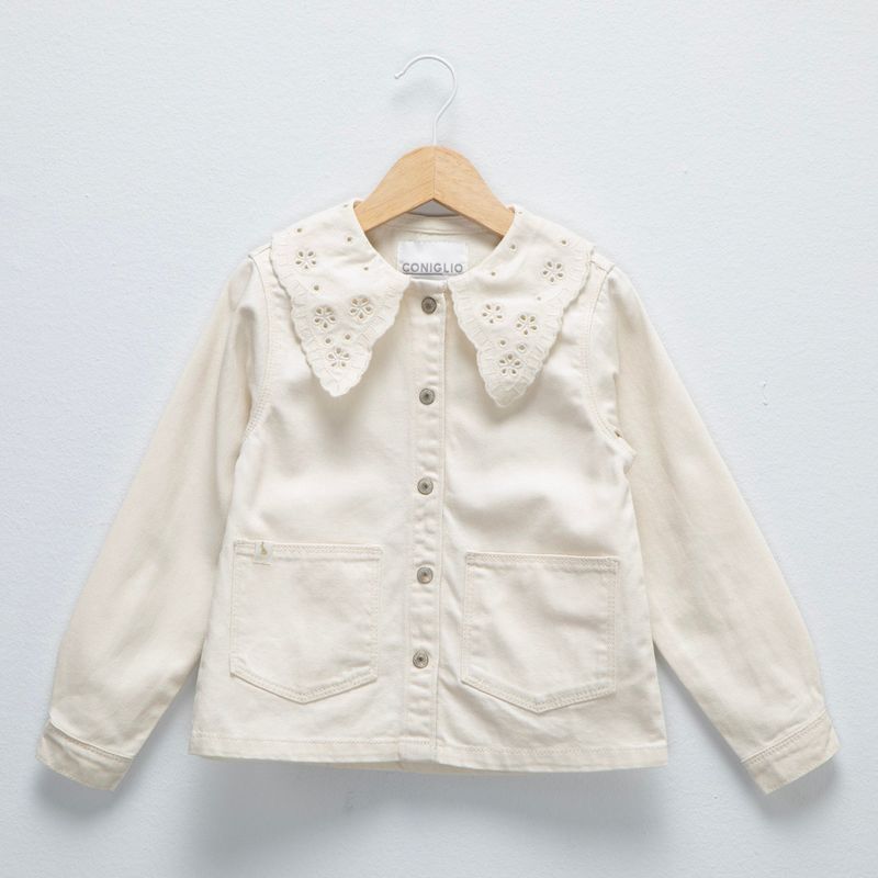 CONIGLIO - Casaca Coniglio Manga Larga Algodón Niña Cuello Clásico