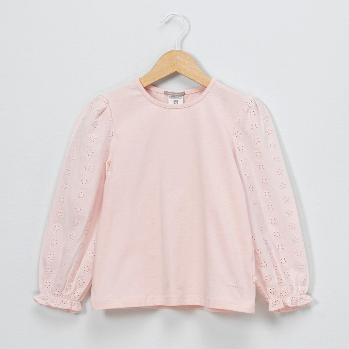 CONIGLIO - Polo Manga Larga Coniglio Algodón Diseño Flores Niña