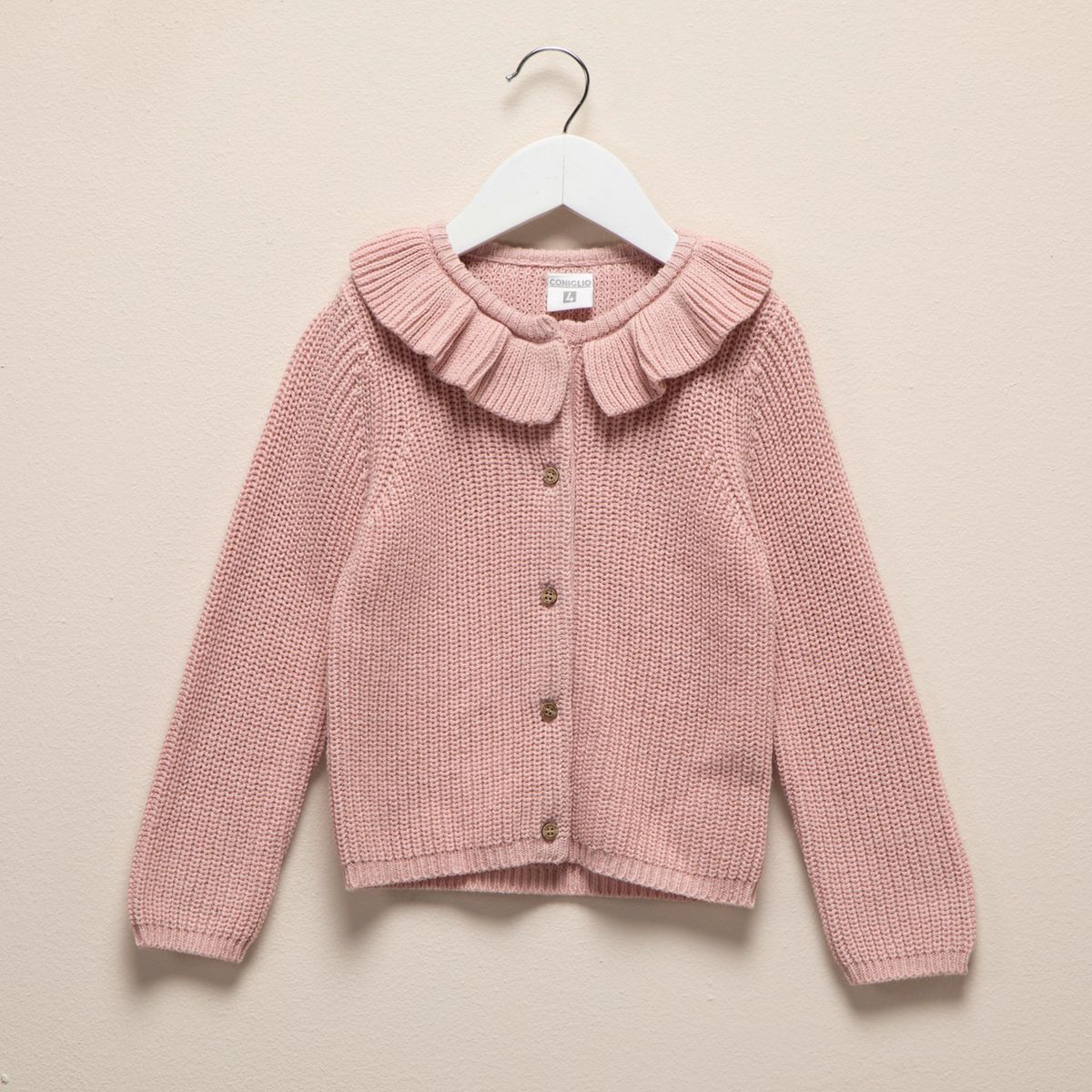 CONIGLIO - Chompa Coniglio Manga Larga Para Niña Algodón Acrílico