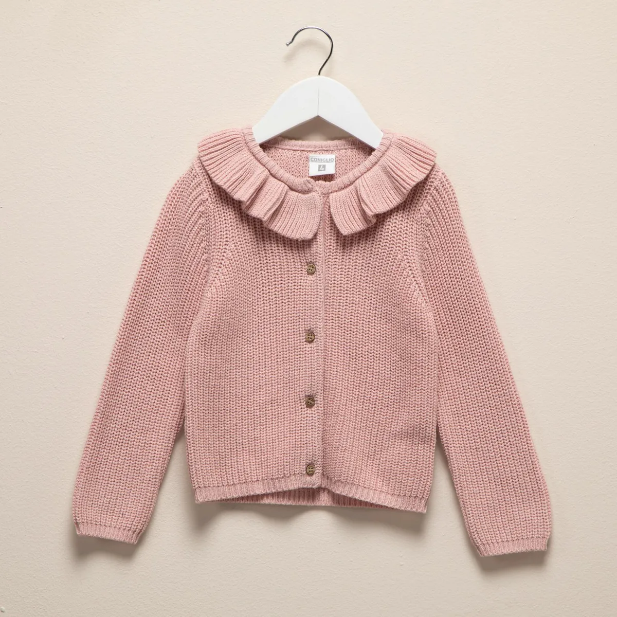 CONIGLIO - Chompa Coniglio Manga Larga Para Niña Algodón Acrílico