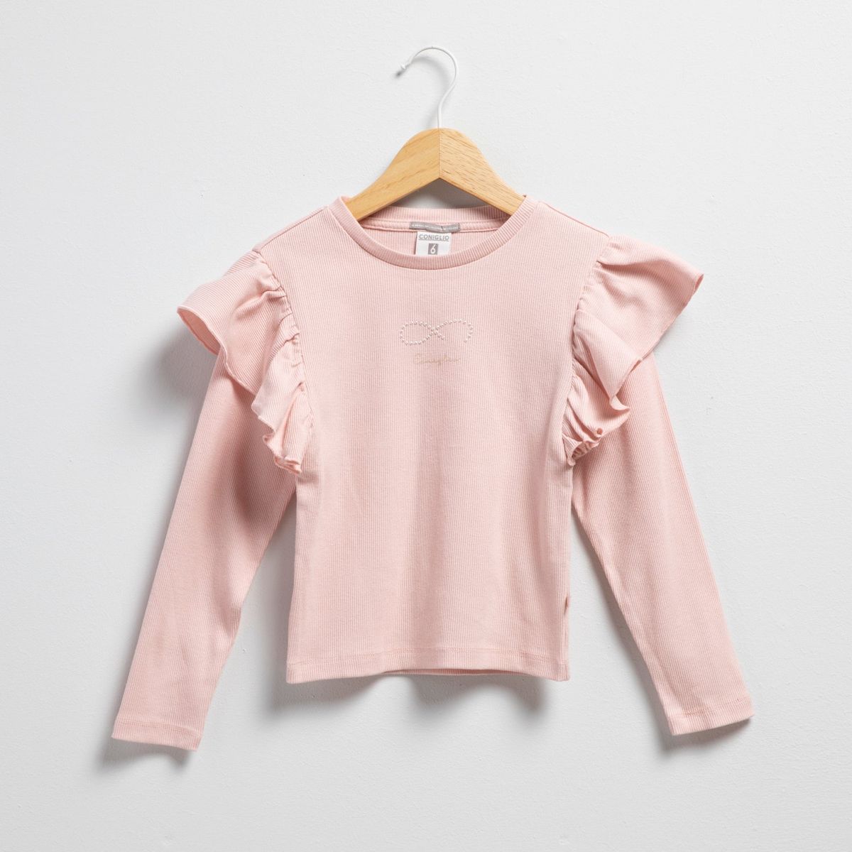 CONIGLIO - Polo Manga Larga Coniglio Algodón Niña Blanca