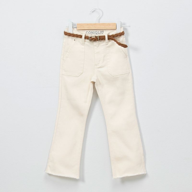 CONIGLIO - Pantalón Coniglio Casual Niña Tiro Alto Algodón