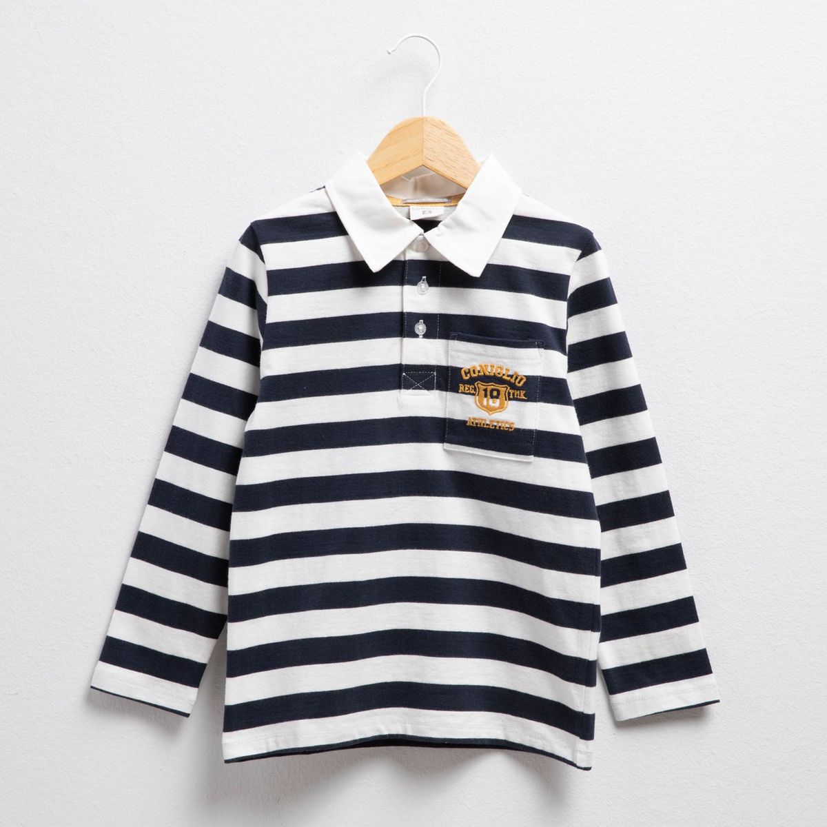 CONIGLIO - Polo Coniglio Algodón Manga Larga Niño Diseño Rayas