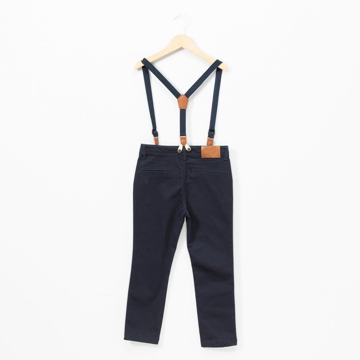 CONIGLIO - Pantalón Coniglio Niño Algodón Tiro Medio Azul Marino