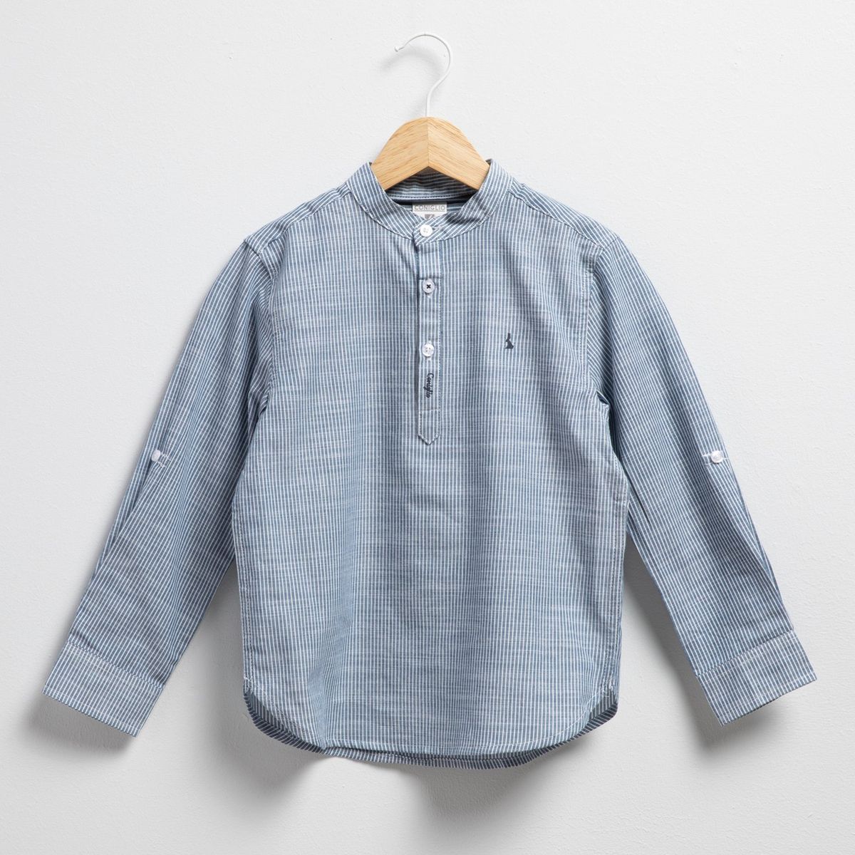 CONIGLIO - Camisa Coniglio Manga Larga Algodón Rayas Niño