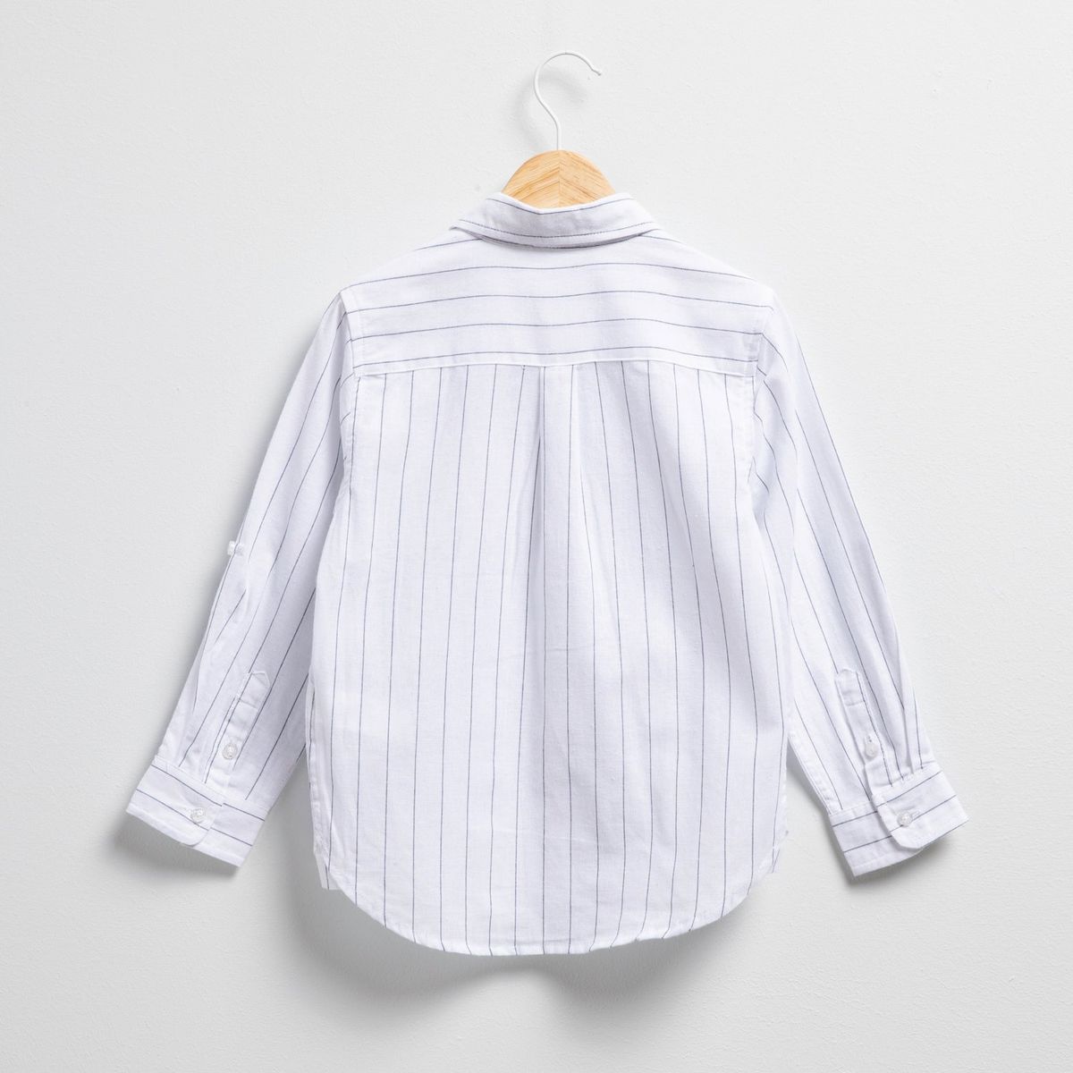 CONIGLIO - Camisa Coniglio Niño Manga Larga Algodón Lino a Rayas