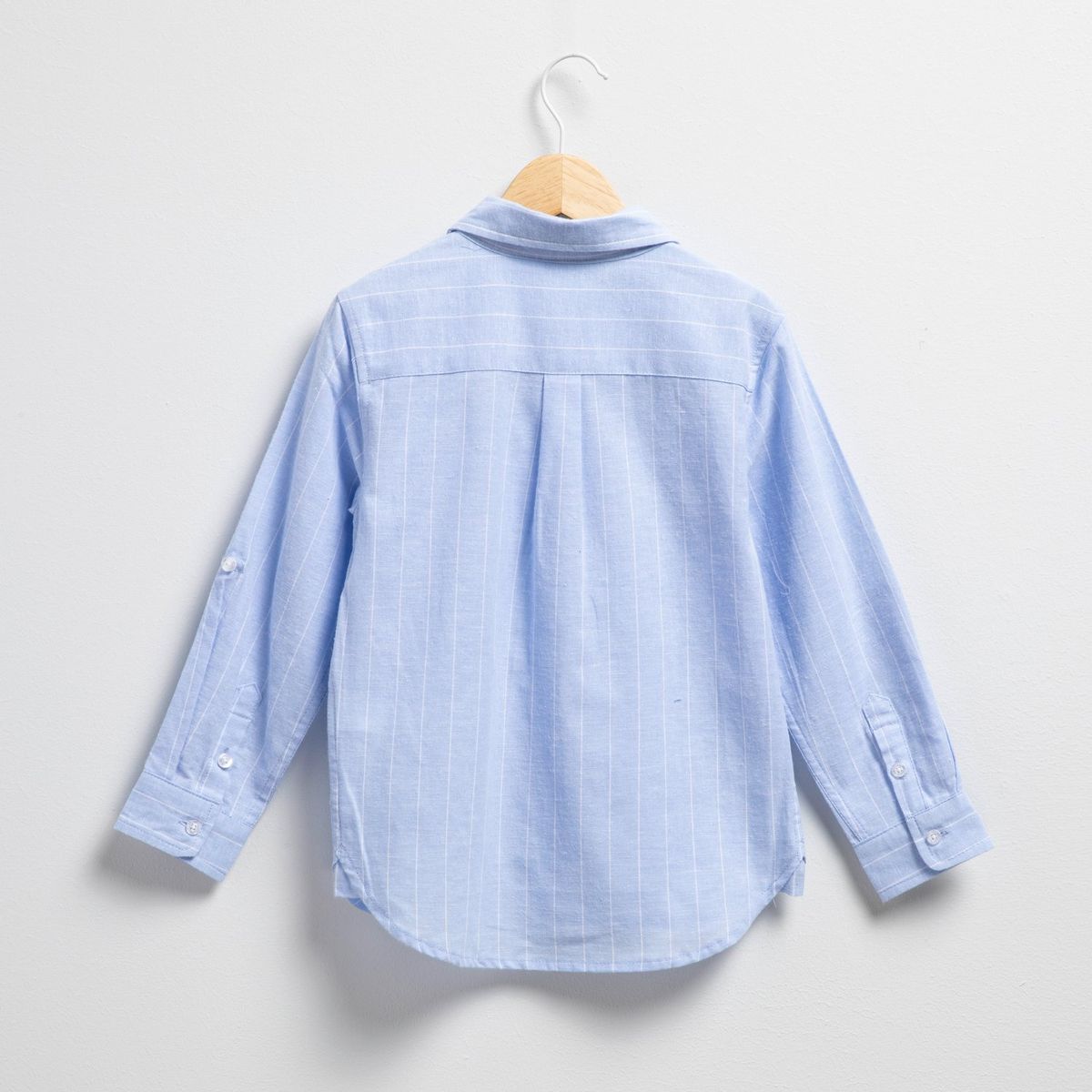 CONIGLIO - Camisa Coniglio Niño Manga Larga Algodón Lino a Rayas