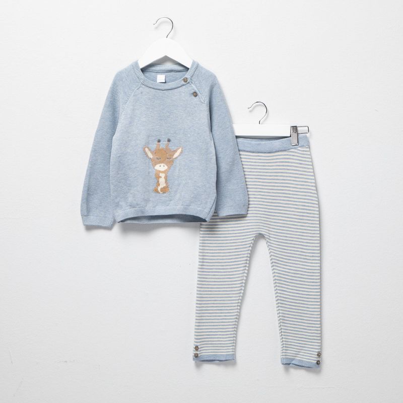YAMP - Conjunto Yamp Casual Algodón Bebé Niño 2 Piezas