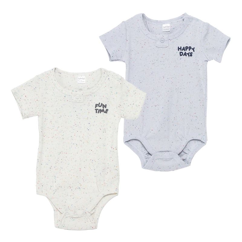 YAMP - Body Bebé Niño Pack X2 Algodón Yamp