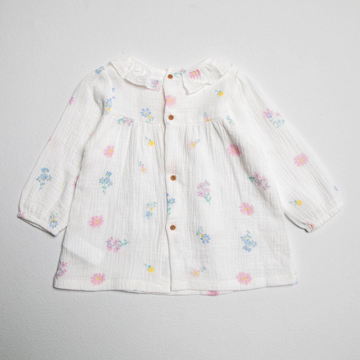 YAMP - Conjunto Bebé Niña Yamp Algodón Flores Manga Larga 3 Piezas