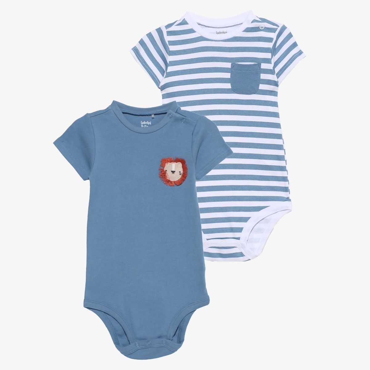 YAMP - Body Bebé Niño Pack X2 Algodón Yamp