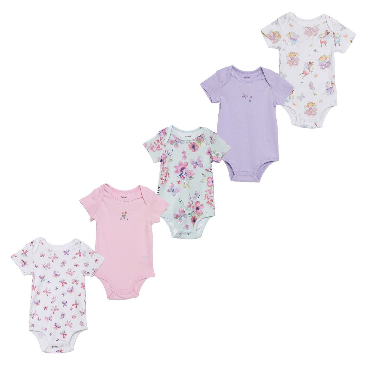 YAMP - Body Bebé Niña Pack X5 Algodón Yamp