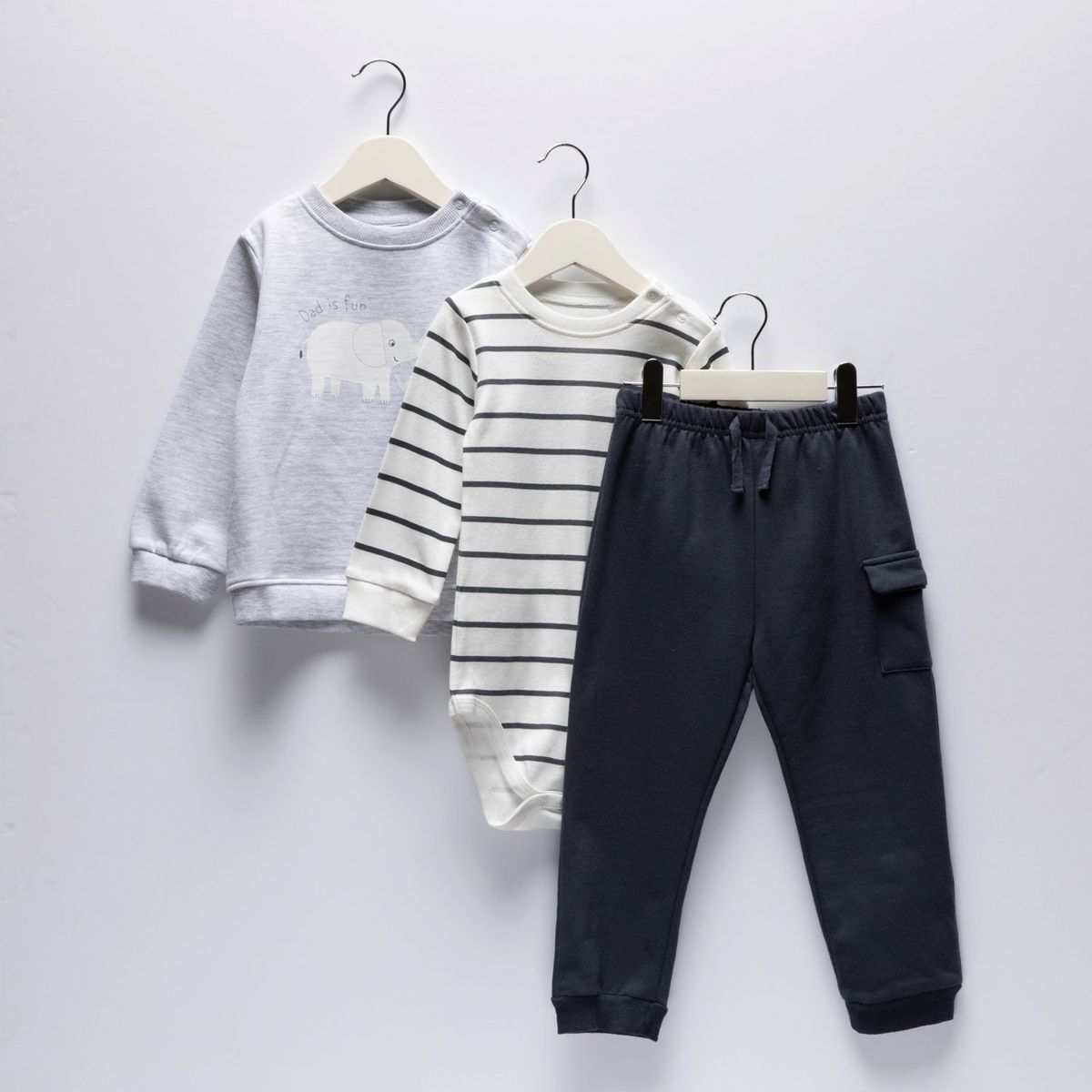 YAMP - Conjunto Yamp Casual 3 Piezas Bebé Niño Polialgodón