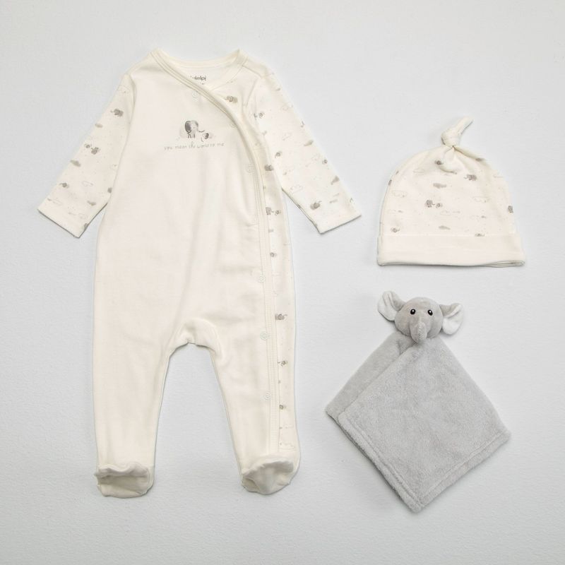 YAMP - Bodys Yamp Casual Unisex Algodón Pack 3 con Gorro y Peluche