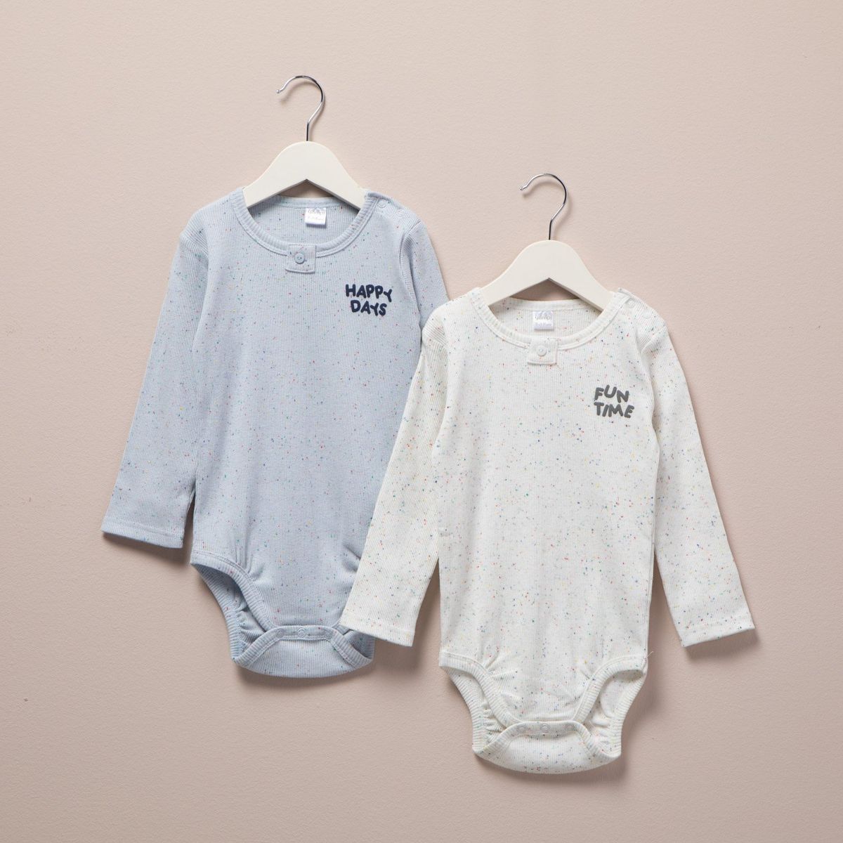 YAMP - Pack de 2 Bodys Yamp Algodón Manga Larga Bebé Niño