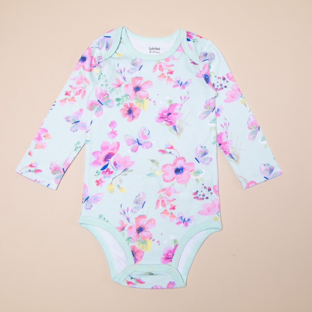 YAMP - Pack 5 Bodys Manga Larga Algodón Yamp Casual Bebé Niña