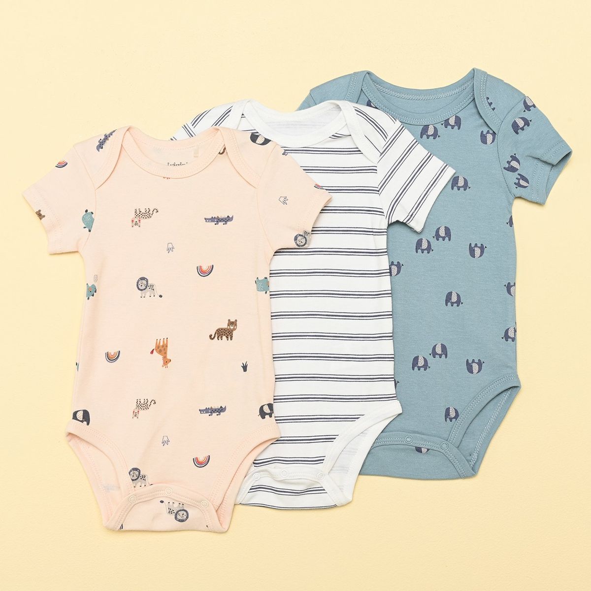 YAMP - Body Bebé Niño Pack X3 Algodón Yamp