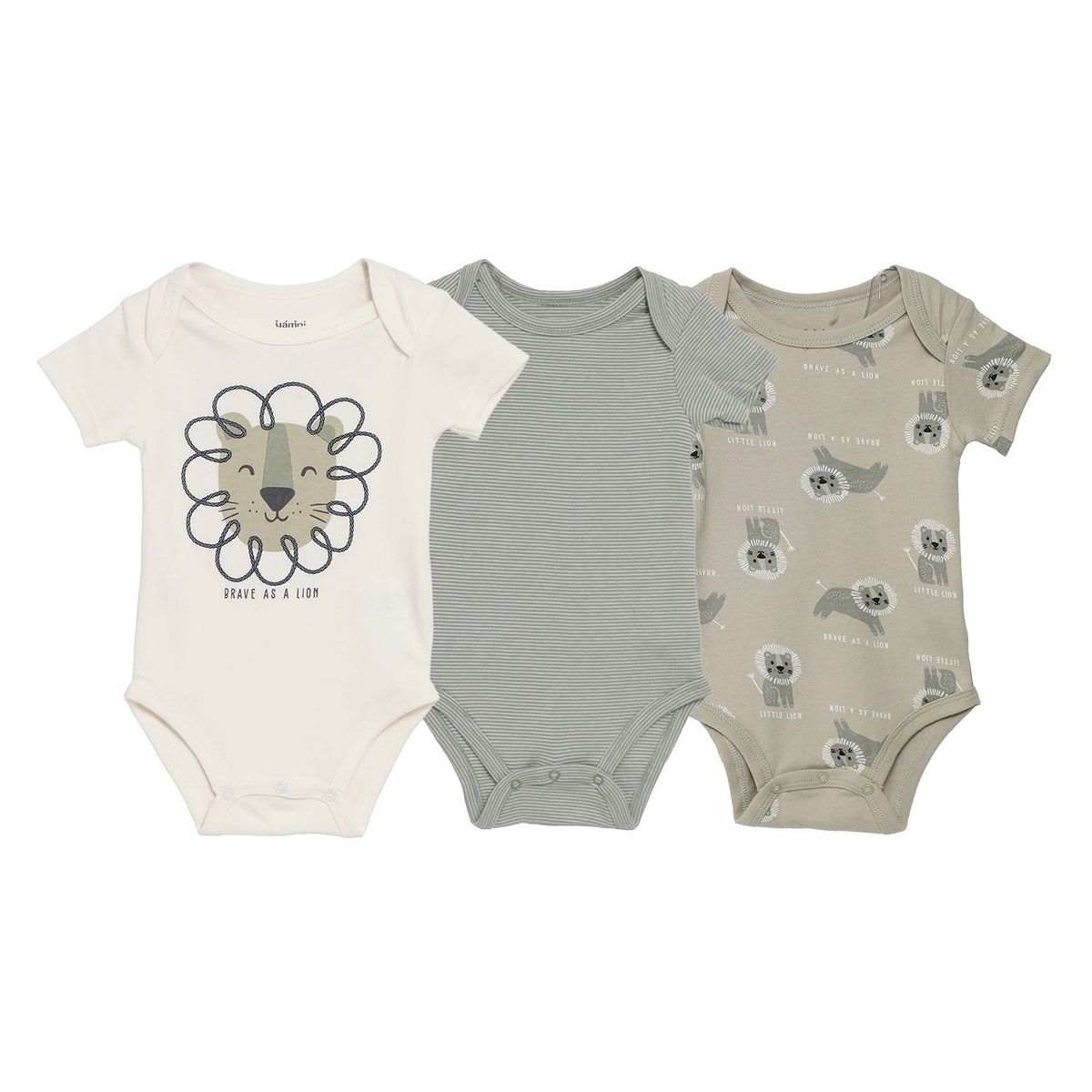 YAMP - Body Bebé Niño Pack X3 Algodón Yamp