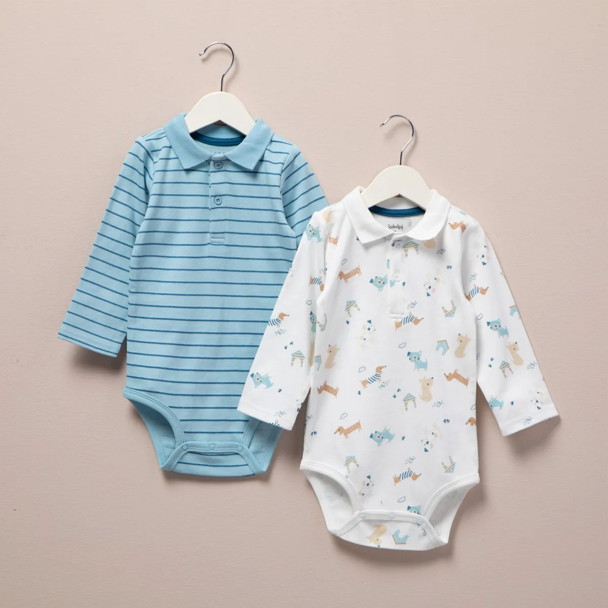 YAMP - Pack 2 Bodys Yamp Algodón Manga Larga Bebé Niño