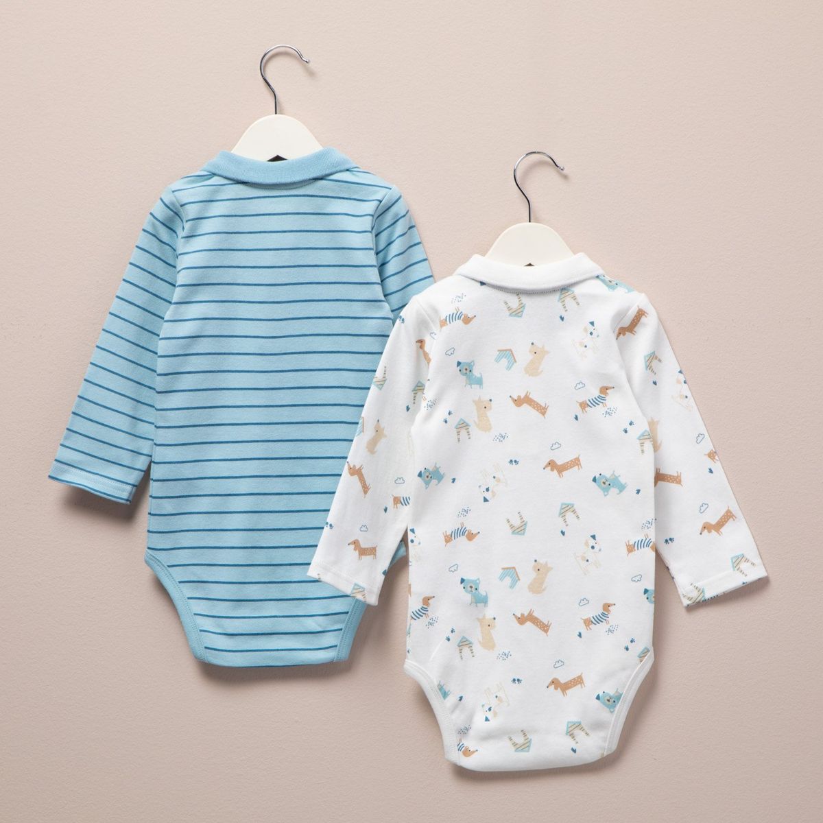 YAMP - Pack 2 Bodys Yamp Algodón Manga Larga Bebé Niño