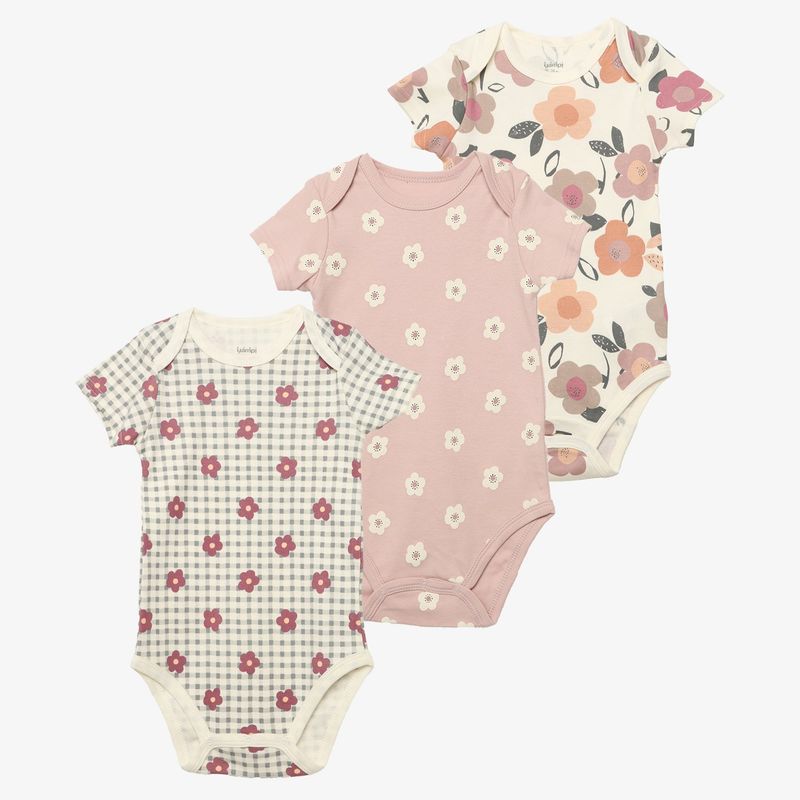 YAMP - Body Bebé Niña Pack X3 Algodón Yamp