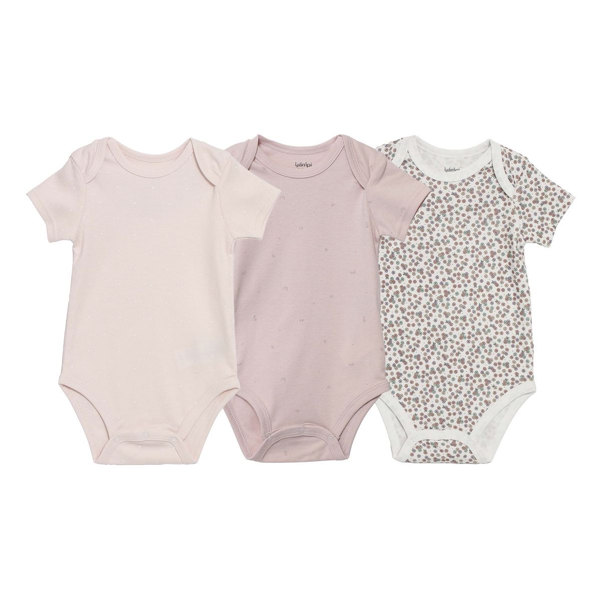 YAMP - Body Bebé Niña Pack X3 Algodón Yamp