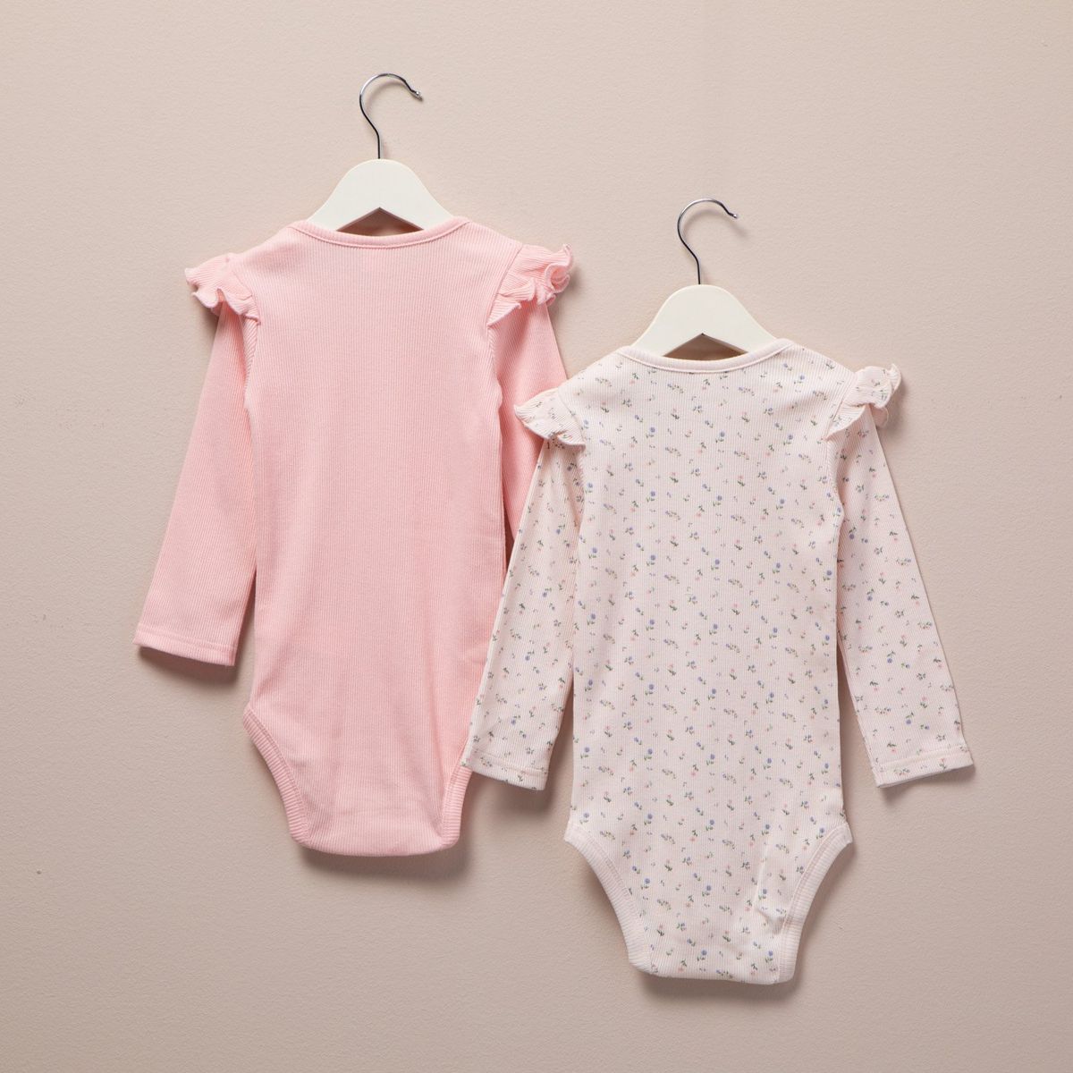 YAMP - Pack de 2 Bodys Manga Larga Algodón Yamp Bebé Niña