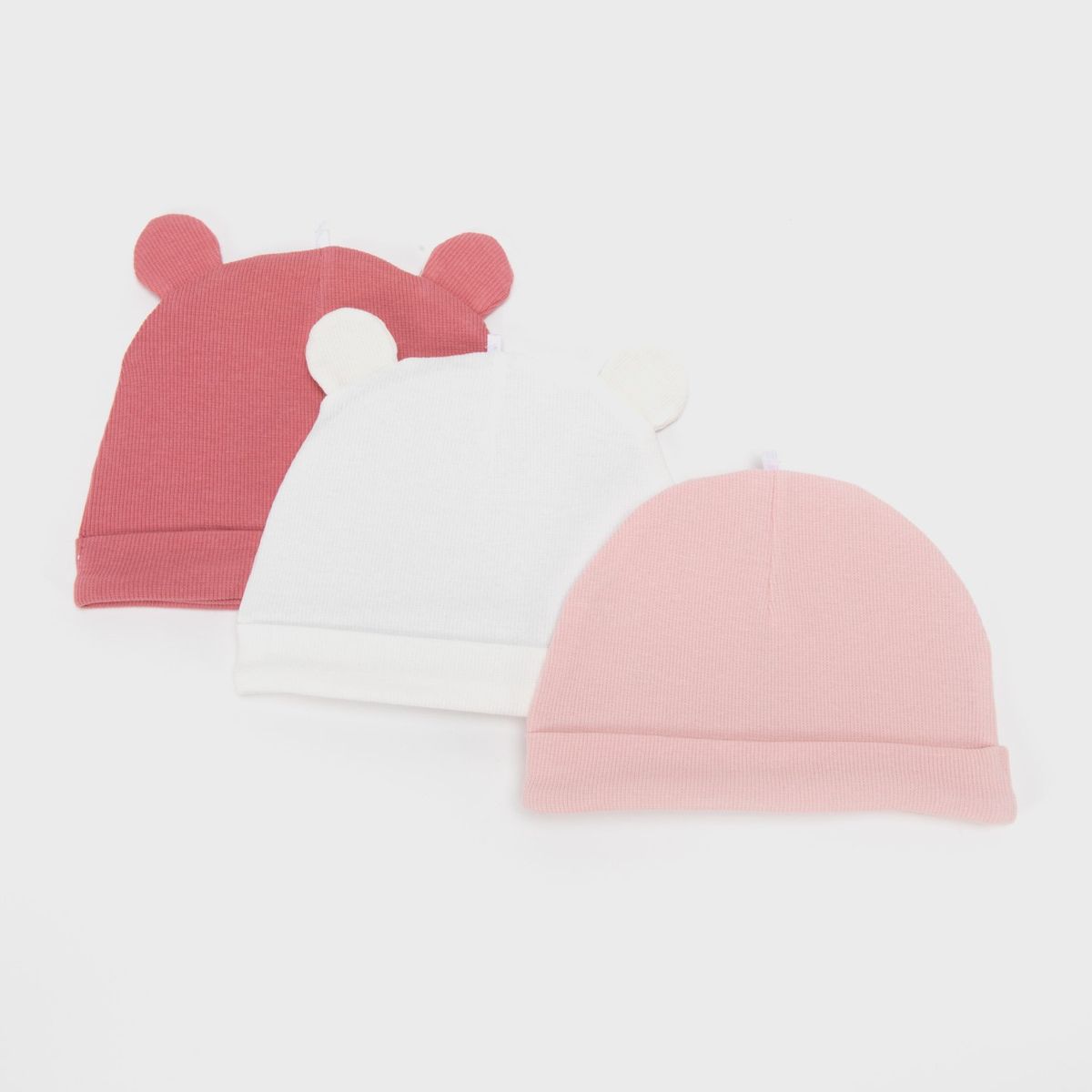 YAMP - Gorro Bebé Niña Pack X3 Algodón Con Orejas Yamp